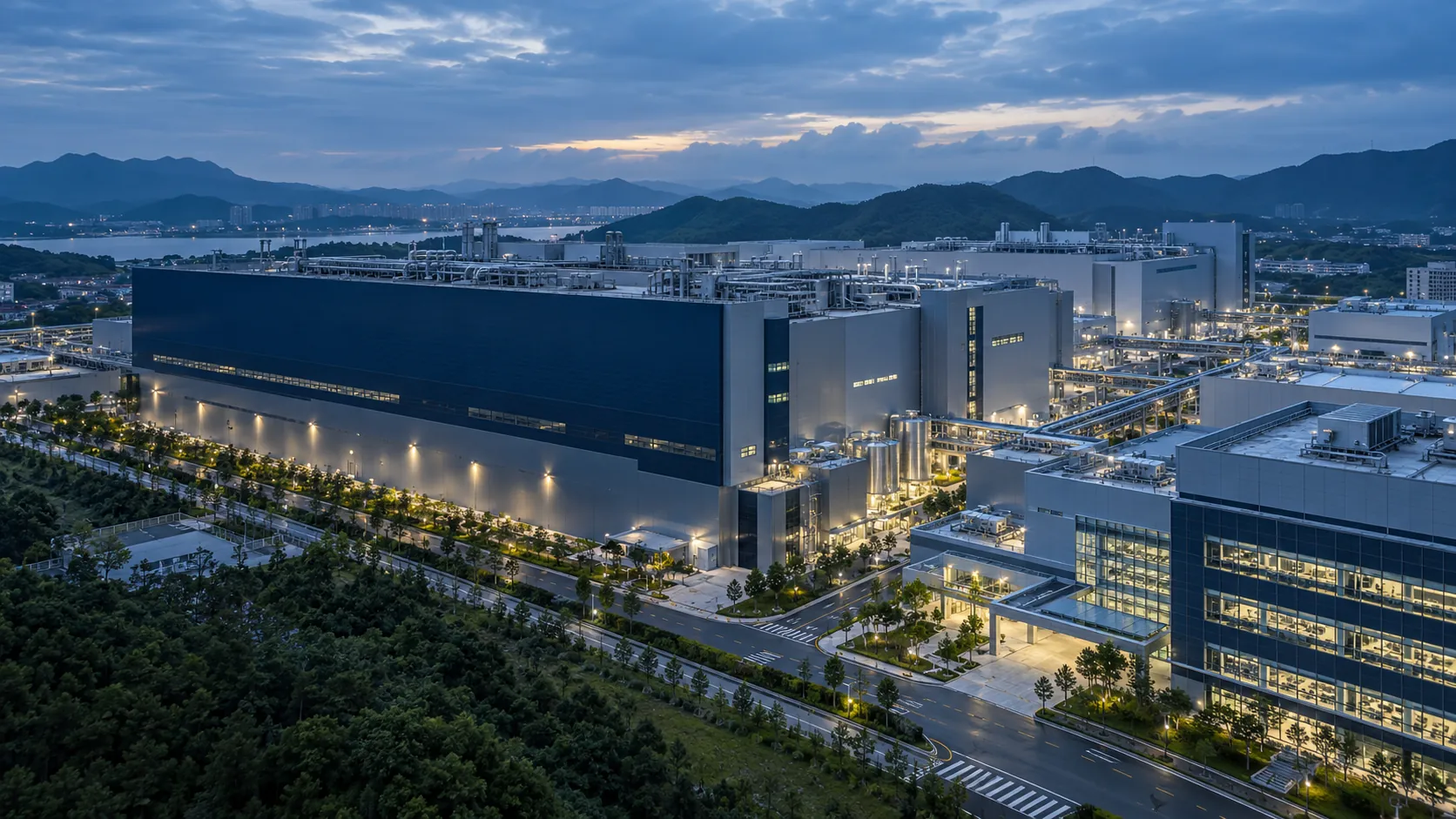 半导体制造产业园厂房外景